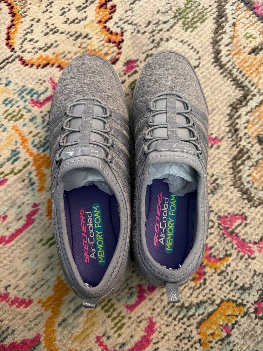 Sketchers Grey Memory Foam Sneakers
